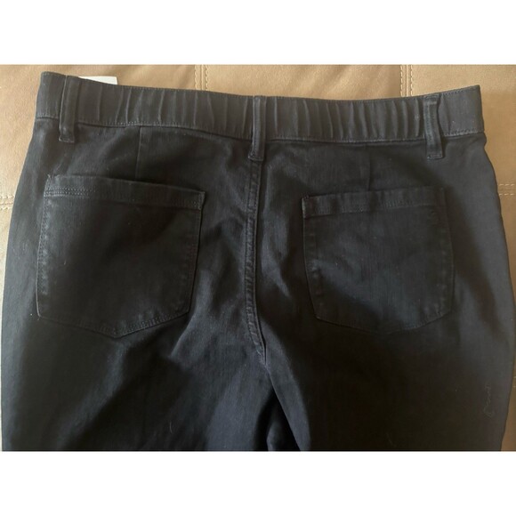 NWT Susan Graver Black Repreve Jeans Boot-cut Size 12 - Picture 7 of 11